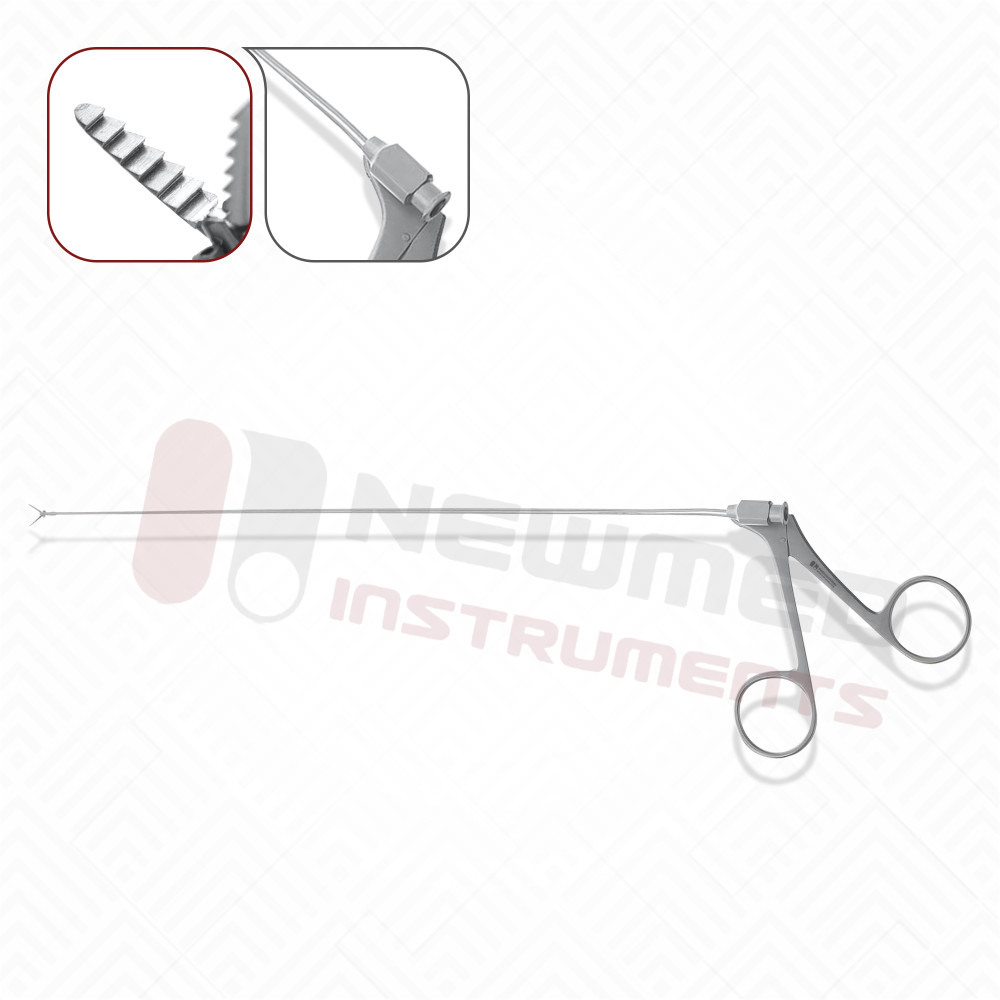 thumbnail image 2 of 4Fr 60cm Flexible Cystoscopy Forceps - Double Action Jaws For Grasping & Biopsy - Stainless Steel 2 of 6